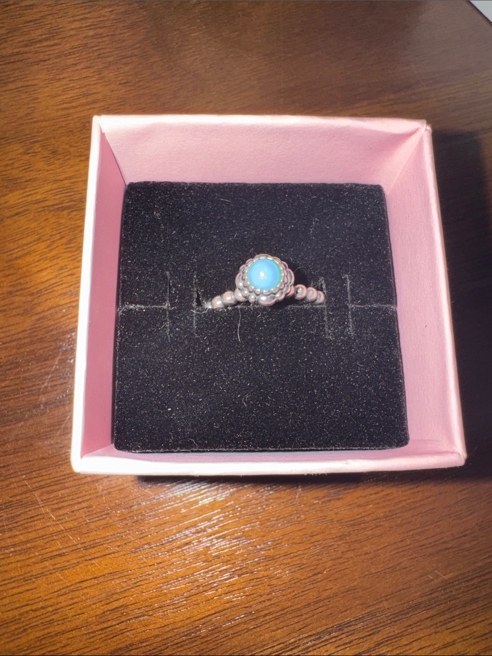Pandora Turquoise Beaded Ring